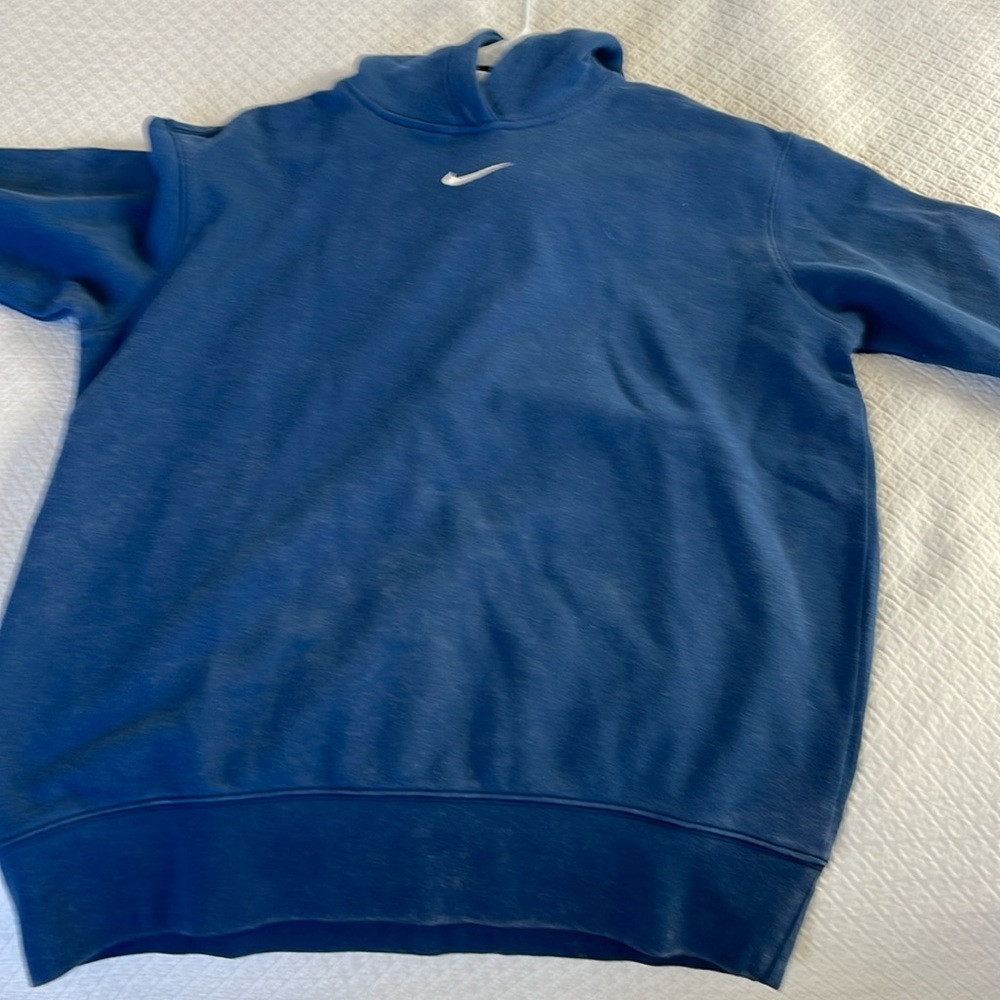 Blue Nike Hoodie.
